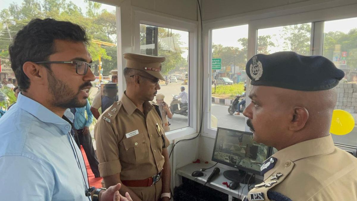 Automatic number plate recognition at Coimbatore customs junction