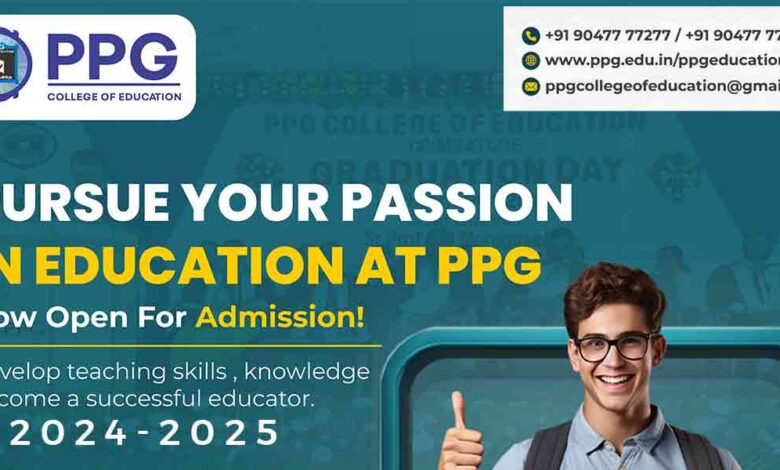 PPG College of Education - Admission open for