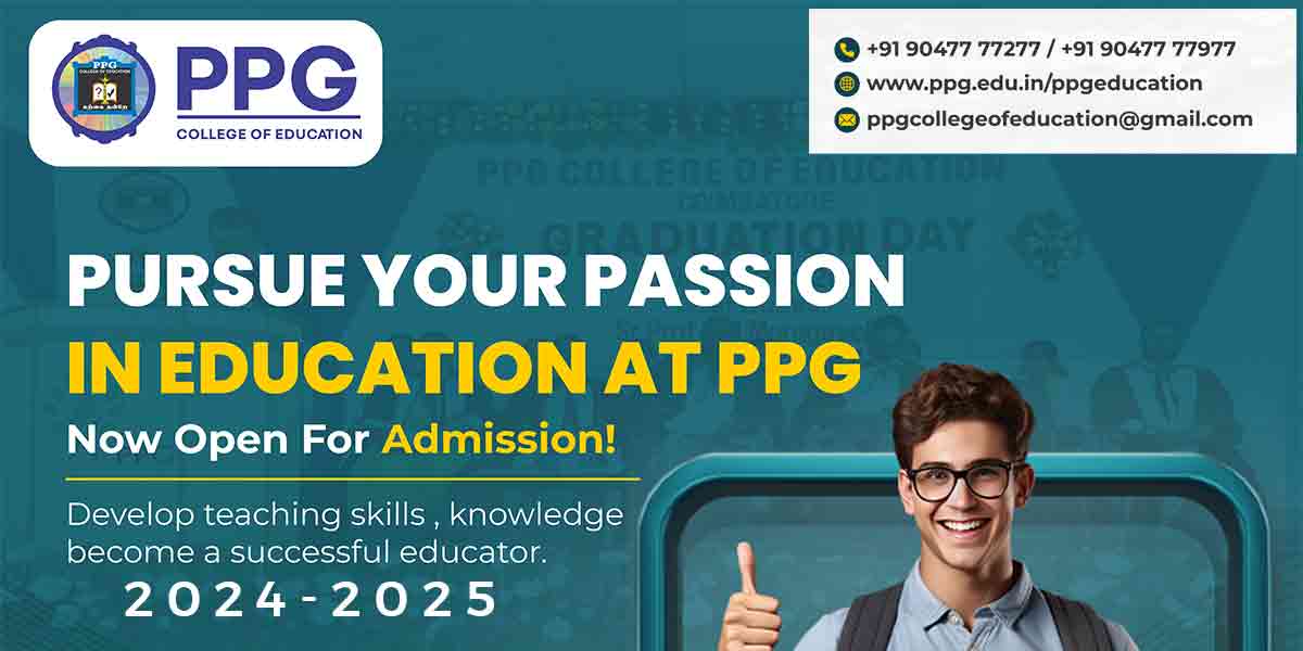 PPG College of Education - Admission open for