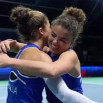 Jasmine Paolini and Sara Errani of Team Italy