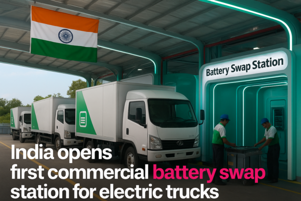 ndia Opens First Battery Swap Station for Electric Trucks