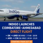 Indigo-Launched- flight-for-Coimatore-to-Ahmedabad-Oct-26