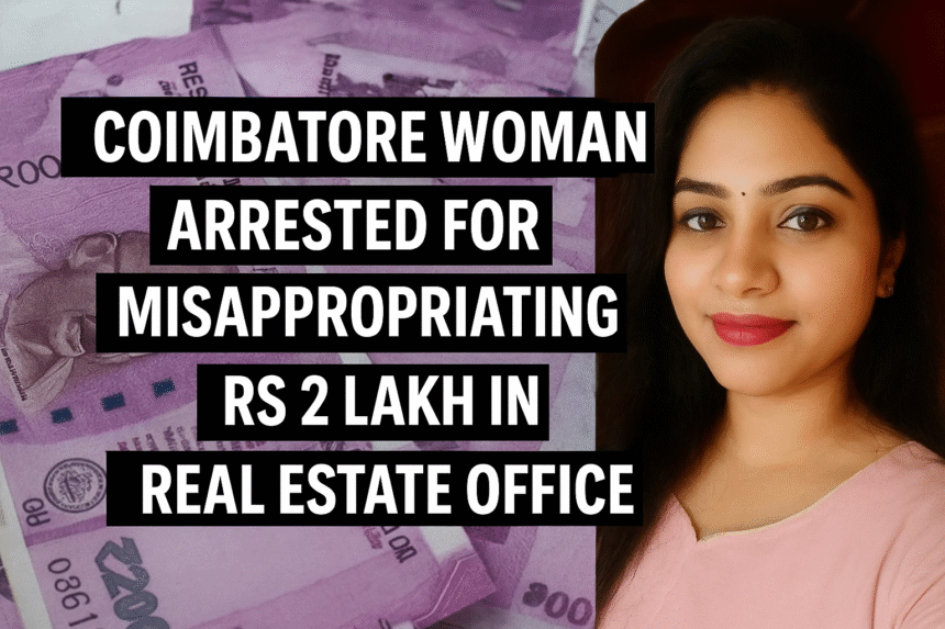 Arrested woman involved in Coimbatore real estate fraud case
