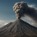 Ash cloud rising from Ethiopia’s Hayli Gubbi volcano during eruption