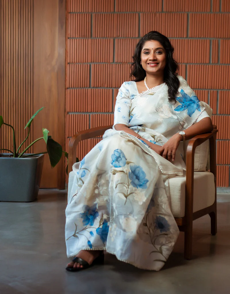 Kruthika Kumaran, founder and managing director of Vilvah Store, inspiring entrepreneur from Coimbatore redefining natural skincare in India.