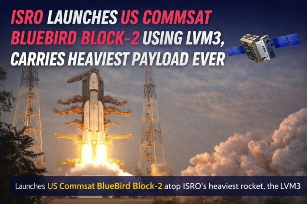 ISRO launches US Commsat BlueBird Block-2, heaviest payload mission by LVM3
