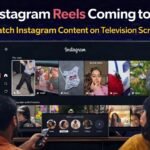 Instagram Reels on TV showing reels interface displayed on a smart television screen