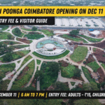 Aerial view of the newly constructed Semmozhi Poonga Coimbatore opening on December 11