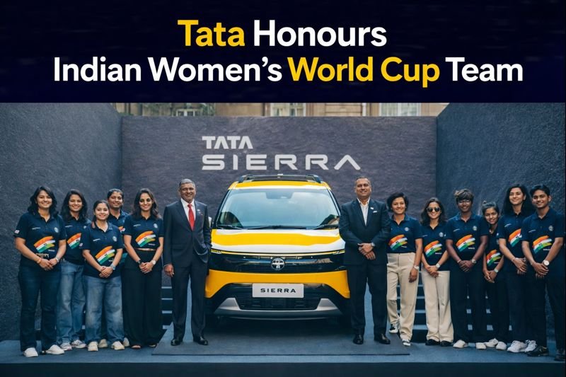 Tata Group honours Indian Women’s World Cup winning team by gifting Tata Sierra SUVs to players and coaching staff