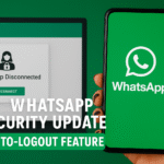 WhatsApp security update showing new auto-logout feature to prevent cyber fraud