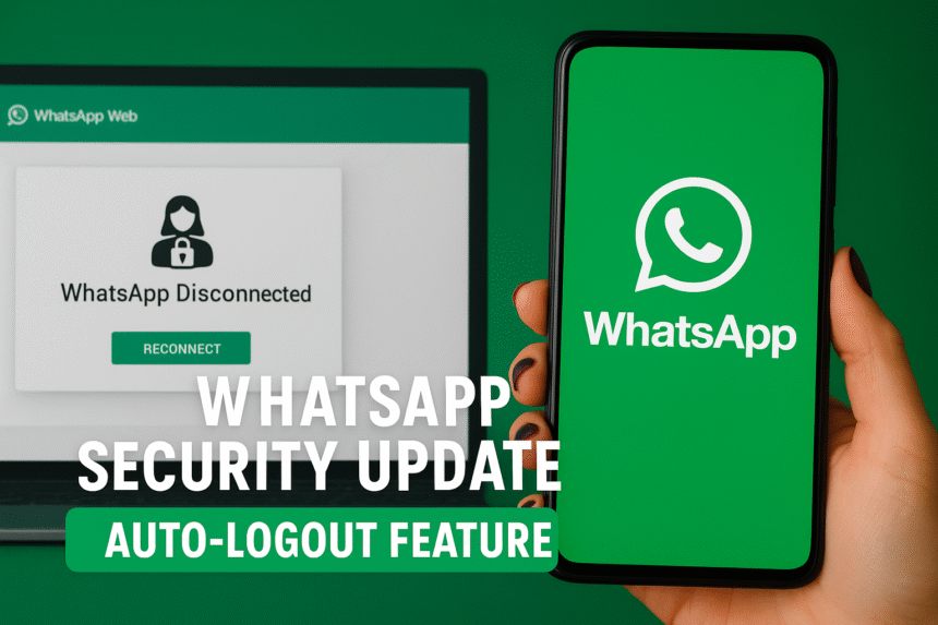 WhatsApp security update showing new auto-logout feature to prevent cyber fraud