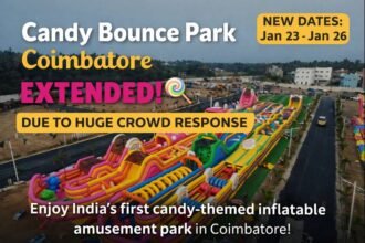 Candy Bounce Park Coimbatore extended due to huge crowd and public demand
