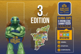 Jubilant Tamil Nadu Global Expo & Knowledge Summit 2026 Coimbatore at CODISSIA Trade Fair Complex