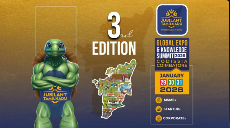 Jubilant Tamil Nadu Global Expo & Knowledge Summit 2026 Coimbatore at CODISSIA Trade Fair Complex