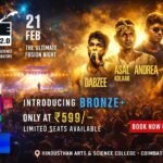 KYN Live 2.0 Coimbatore Concert featuring Asal Kolaar, Dabzee, Vedan and Andrea on February 21