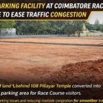 New parking facility at Coimbatore Race Course developed to reduce roadside congestion and improve traffic flow near the 108 Pillayar Temple area