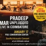 Pradeep Kumar performing unplugged live in Coimbatore at PSG Convention Center on January 17