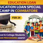 Education Loan Special Camp in Coimbatore February 26 Announcement