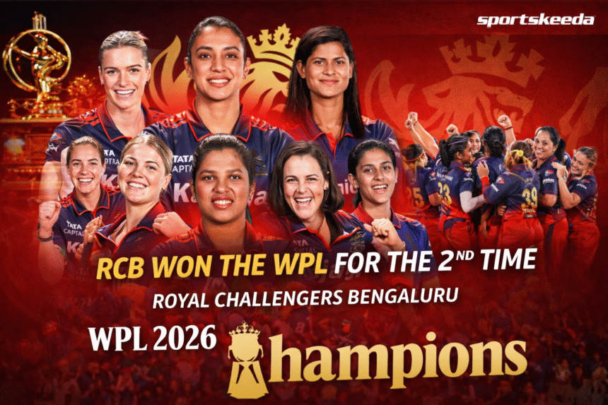 RCB won the WPL for the 2nd time as Royal Challengers Bengaluru celebrate their WPL 2026 championship victory - Todays Coimbatore