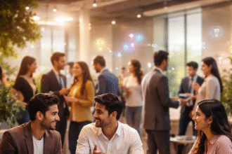 Entrepreneurs Meetup Coimbatore 2026 event with founders networking and discussing business ideas