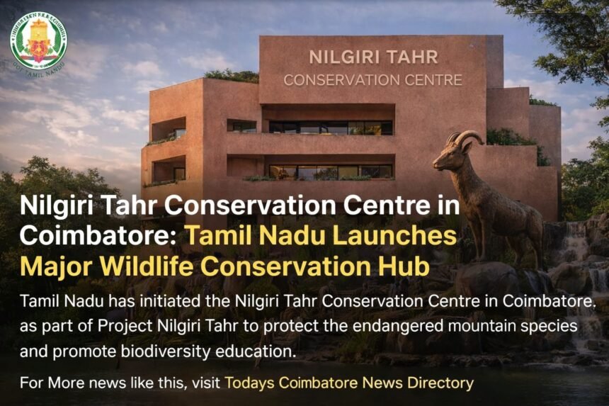 Nilgiri Tahr Conservation Centre in Coimbatore launched by Tamil Nadu government under Project Nilgiri Tahr to protect the endangered Nilgiri Tahr species