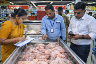 Food safety officials inspecting hypermarket over spoiled chicken sale coimbatore issue