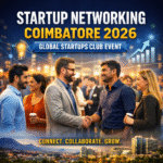 Startup Networking Coimbatore 2026 event with entrepreneurs networking at Global Startups Club meetup