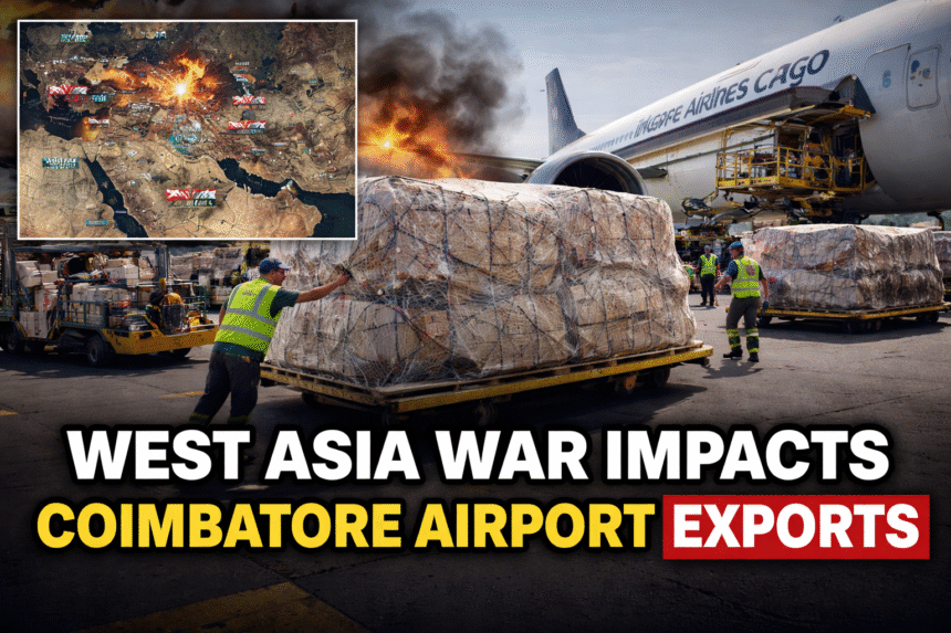 Cargo operations at Coimbatore Airport affected as West Asia war impacts exports from Tamil Nadu