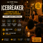 Icebreaker Storytelling Event Coimbatore 2026 live storytelling social gathering SAHA cafe