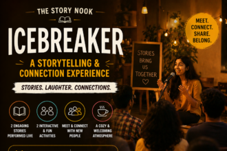 Icebreaker Storytelling Event Coimbatore 2026 live storytelling social gathering SAHA cafe