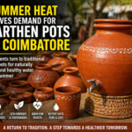 Traditional earthen pots sold in Coimbatore during summer as residents seek natural cooling solutions amid rising temperatures