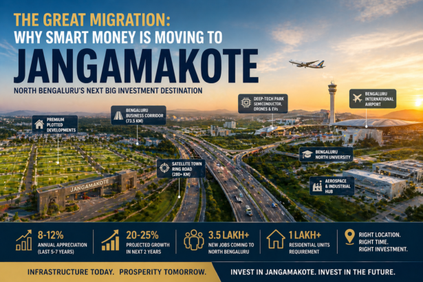 North Bengaluru real estate investment corridor near Bengaluru Airport with infrastructure and plotted developments