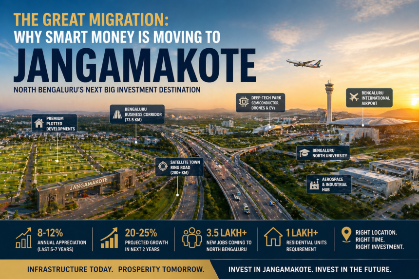 North Bengaluru real estate investment corridor near Bengaluru Airport with infrastructure and plotted developments