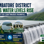 Coimbatore district dams water levels rise after continuous rainfall in Siruvani and Pillur regions
