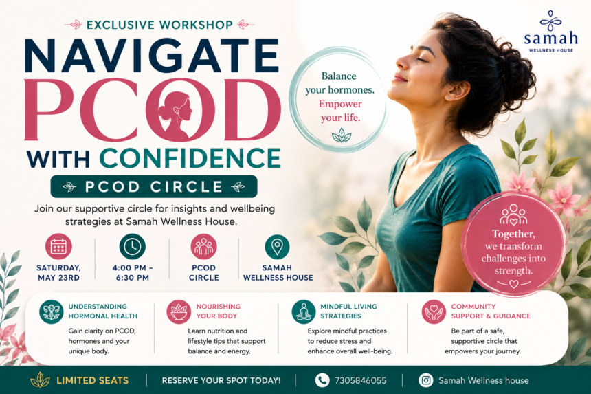 Women wellness and PCOD awareness workshop in Coimbatore conducted by Samah Wellness House focusing on hormonal balance and mindful living