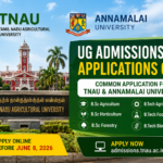 Students applying online for TNAU UG Admissions 2026 and Annamalai University agriculture degree courses