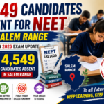 Students appearing for NEET UG 2026 as Salem Range records 4,549 absentees during the medical entrance examination