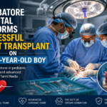 Doctors at a Coimbatore hospital successfully perform a heart transplant on a seven-year-old boy, highlighting advancements in pediatric cardiac care.