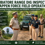 Coimbatore Range DIG reviewing Singappen Force field operations for forest and wildlife protection