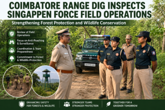 Coimbatore Range DIG reviewing Singappen Force field operations for forest and wildlife protection