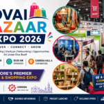 Visitors exploring stalls and business exhibits at Kovai Bazaar Expo 2026 in CODISSIA Hall A, Coimbatore