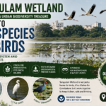 Migratory and resident birds gathered at Sengulam Wetland in Coimbatore, highlighting its ecological importance and biodiversity.