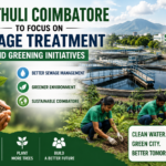 Environmental conservation activities by Siruthuli Coimbatore focusing on sewage treatment and urban greening projects