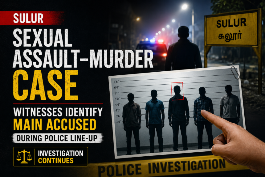 Witnesses identify main accused in Sulur Sexual Assault-Murder Case during police line-up investigation in Coimbatore district