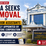 Coimbatore City Municipal Corporation office building related to the petition challenging the appointment of 54 junior assistants.