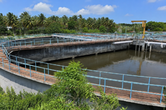 Kadukuttai tank Coimbatore receiving treated sewage from Ondipudur STP pipeline